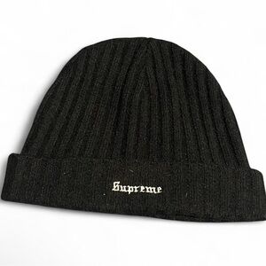 Supreme Black Cashmere Beanie